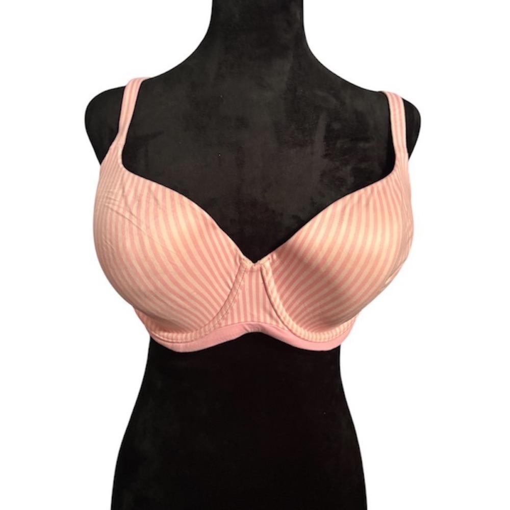 Victoria's Secret Demi Bra 38D Pink Striped Body by Victoria